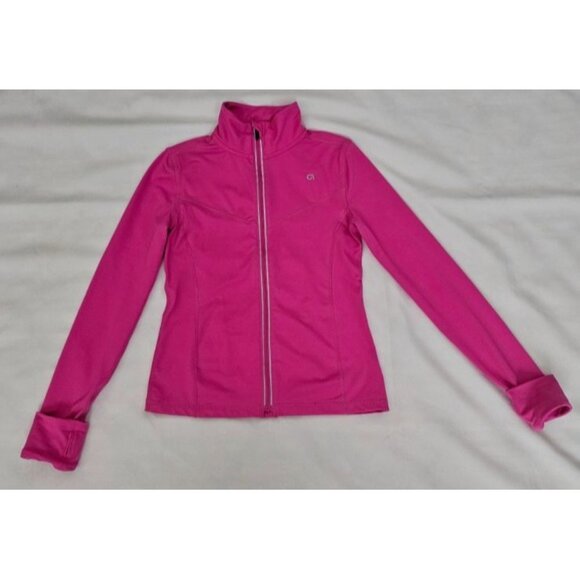 Gap Fit DRY Girls Happy Pink Activewear Full Zip Running Track Jacket Size Large - Picture 3 of 16